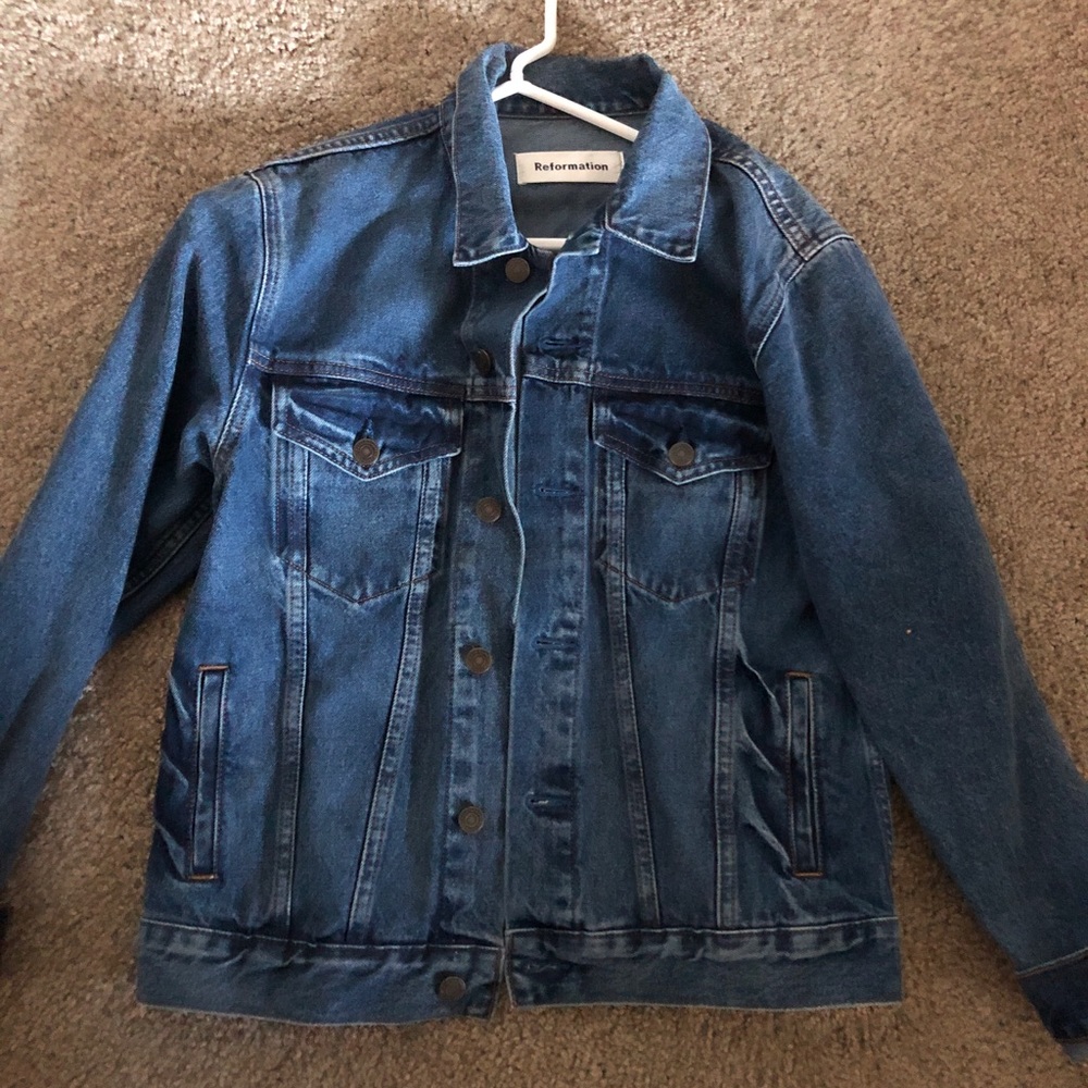 Reformation denim / jean jacket